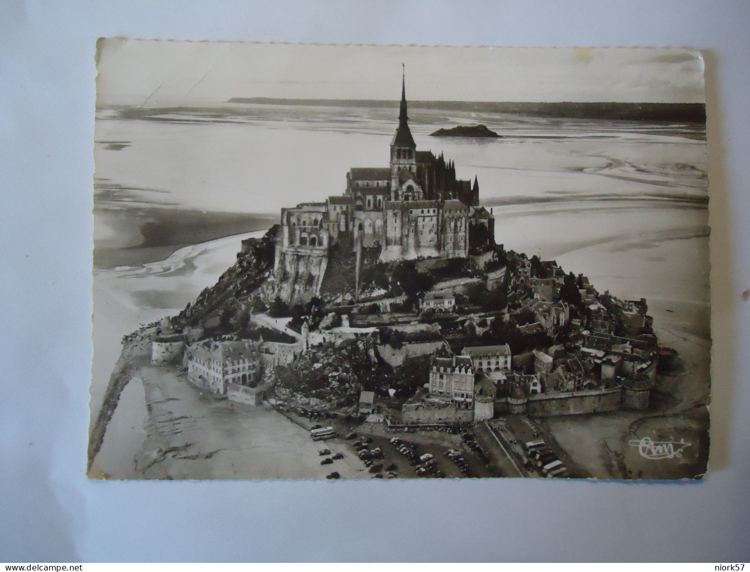 FRANCE   POSTCARDS MONT SAINT MICHEL  MANCHE 1948 STAMPS - Autres & Non Classés