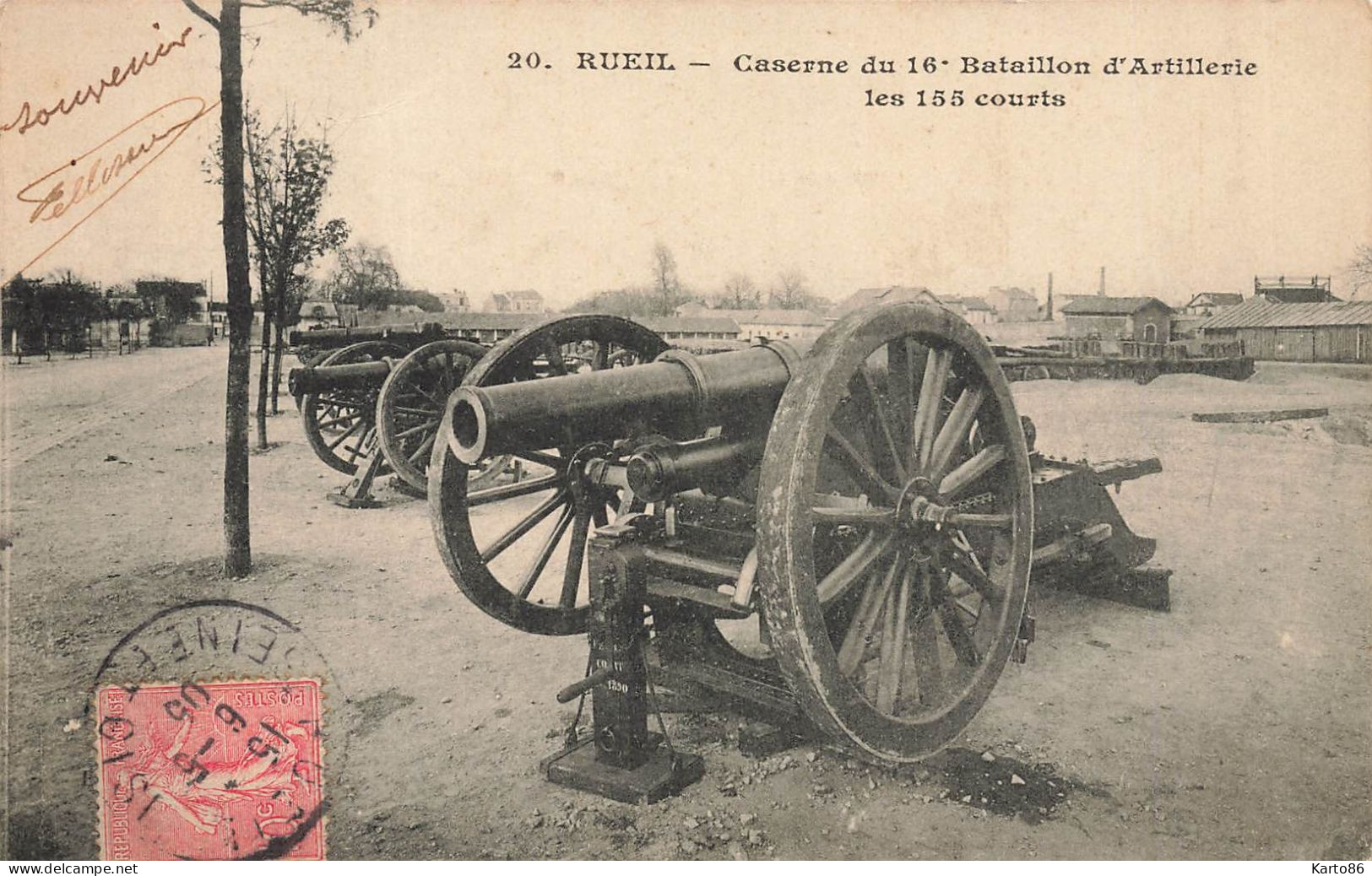 Rueil * La Caserne Du 16ème Bataillon D'artillerie * Les 155 Courts * Armement Canon - Rueil Malmaison