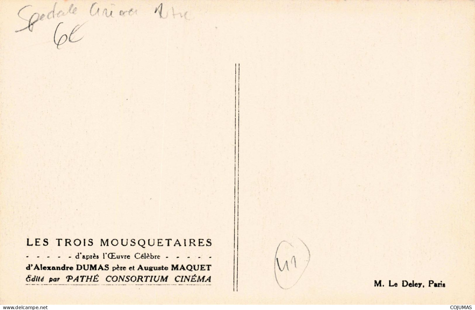 SPECTACLE _S28867_ Les Trois Mousquetaires D'après L'Œuvre Célèbre D'Alexandre Dumas Père Et Auguste Maquet - Autres & Non Classés