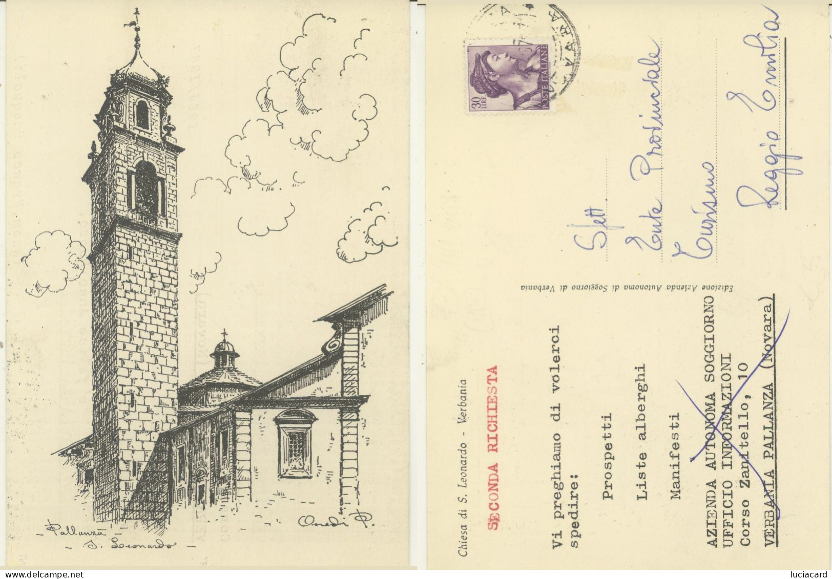 VERBANIA -CHIESA DI S.LORENZO -ILLUSTRATORE - Verbania