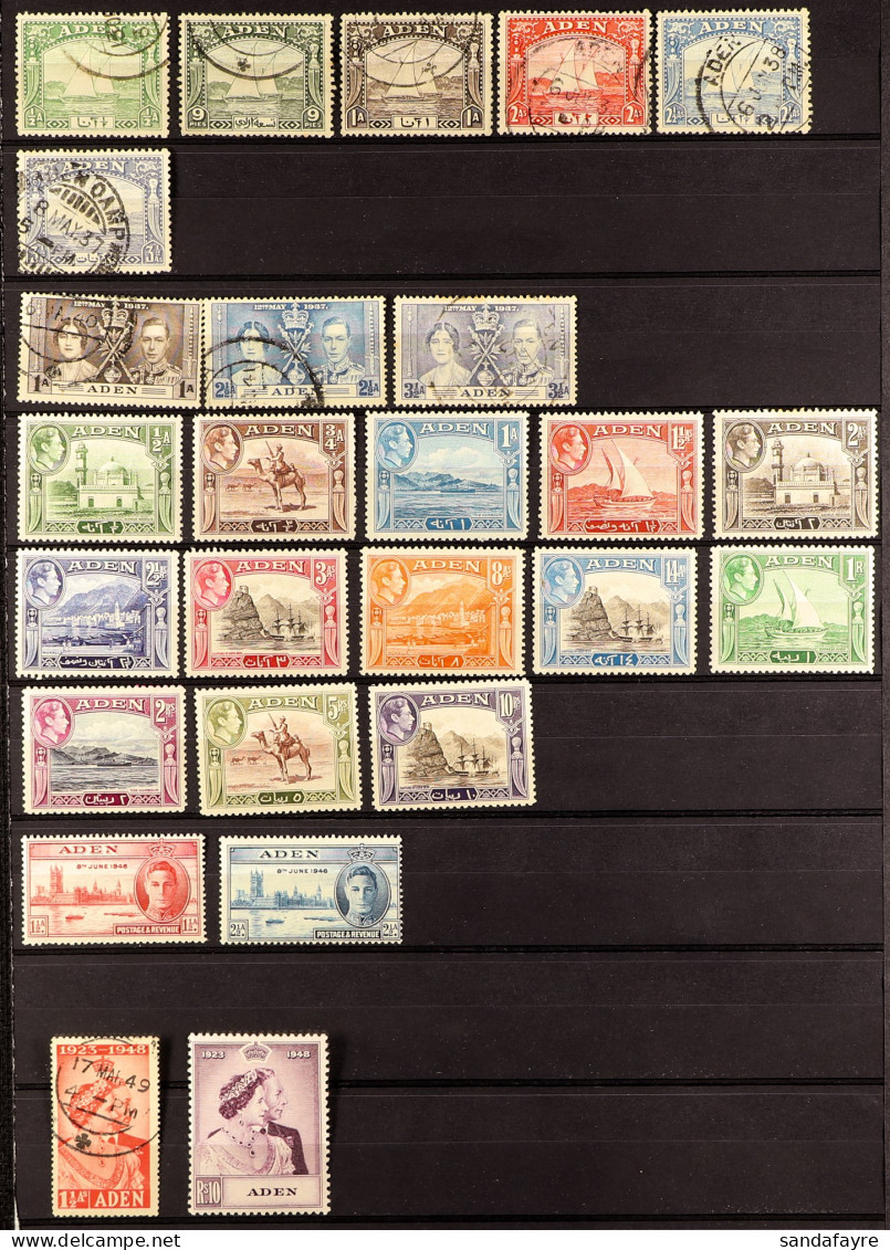 1937 - 1967 COLLECTION WITH STATES On Protective Pages, Chiefly Mint Sets, Note 1939-48 Set, 1949 Wedding Set, 1951 Surc - Aden (1854-1963)