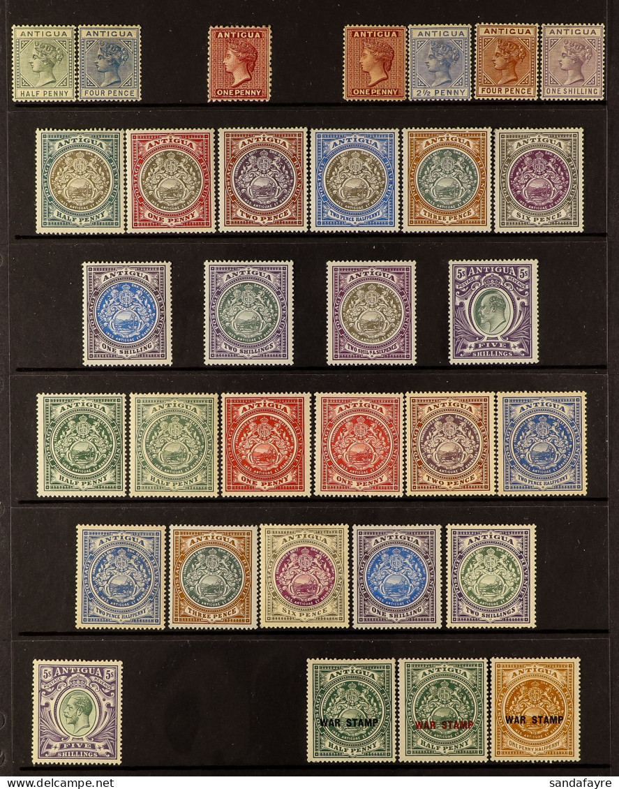 1882 - 1951 MINT COLLECTION On Protective Pages, Note 1903-07 Set, 1908-17 Set, 1913 5s, 1921-29 Wmk MCA Set And Script  - Autres & Non Classés