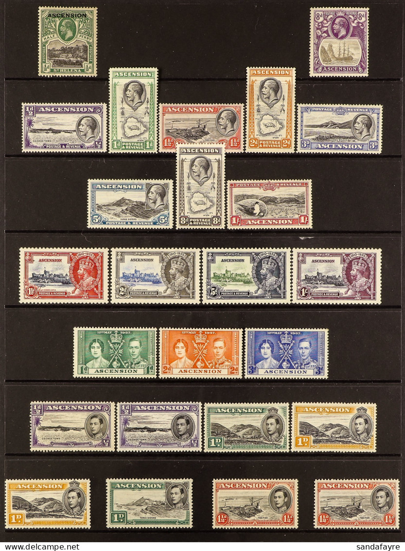 1922 - 1953 COLLECTION Of 50+ Mint Stamps On Protective Pages, Note 1938-53 Set Plus Some Extra Different Perfs, 1948 We - Ascension