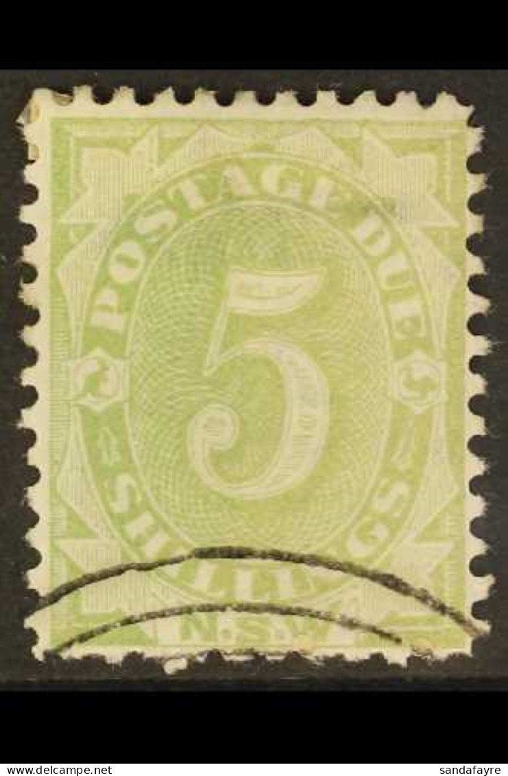 NEW SOUTH WALES Postage Due 1891 5s Green, Single Line Perf. 11, BW ND 33w, Used With Cancelled To Order Obliterator. Ca - Sonstige & Ohne Zuordnung