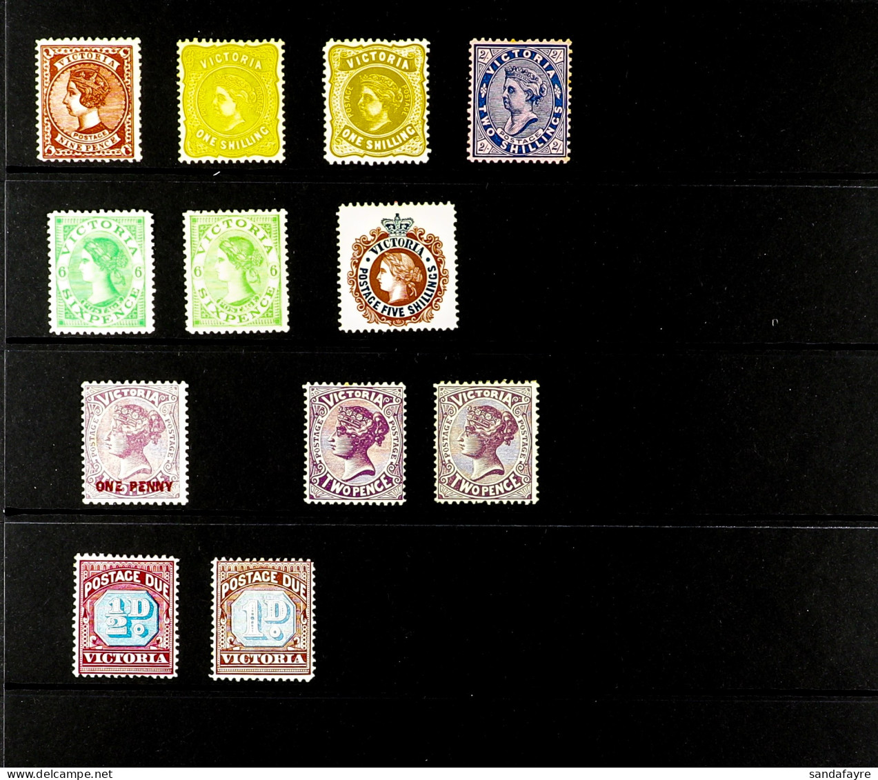 VICTORIA 1886 - 1913?MINT COLLECTION Of Over 45 Stamps On Protective Pages, Note 1886-96 To 2?d, 1896-99 Range To 1s6d,  - Other & Unclassified