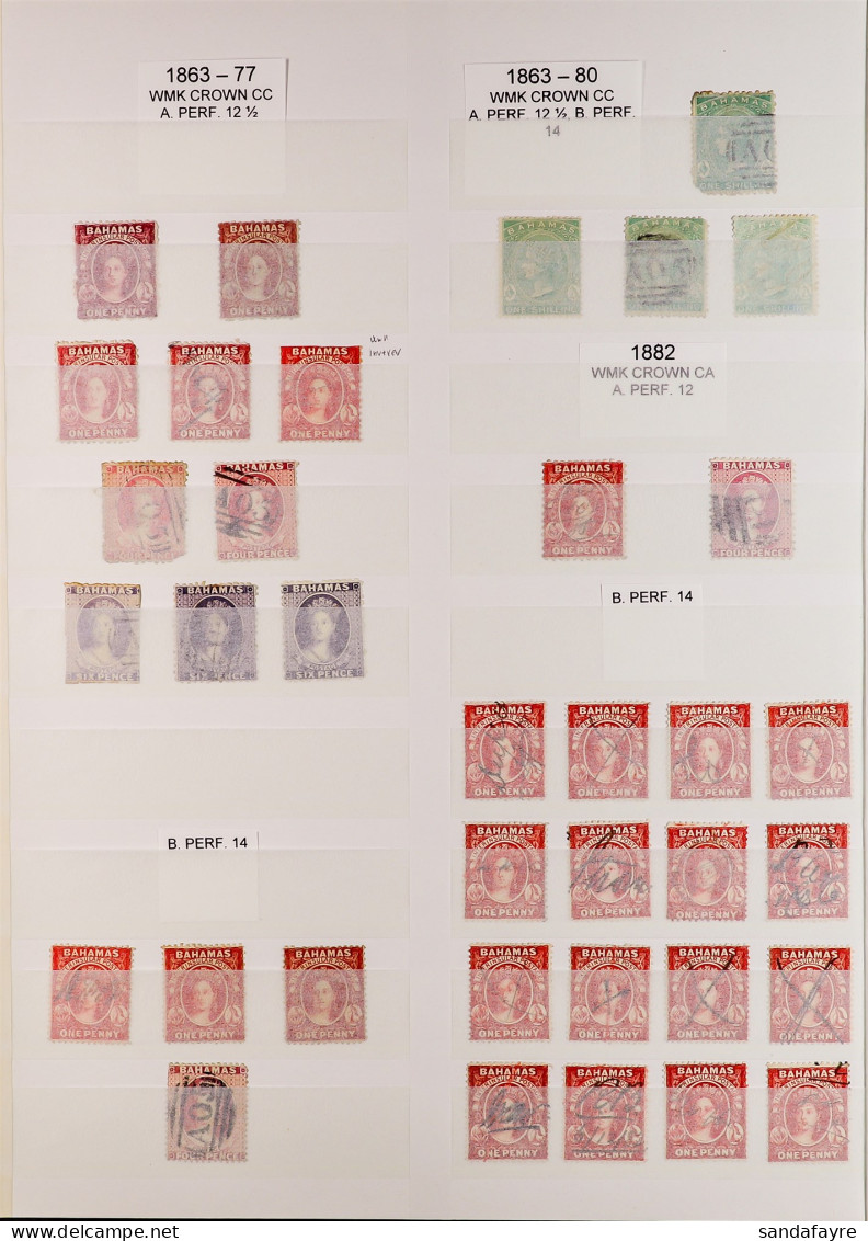 1863 - 1977 COLLECTION Of Mint & Used Stamps On Protective Pages, Around 40 Fiscally-used Chalons, Comprehensive Afterwa - Autres & Non Classés