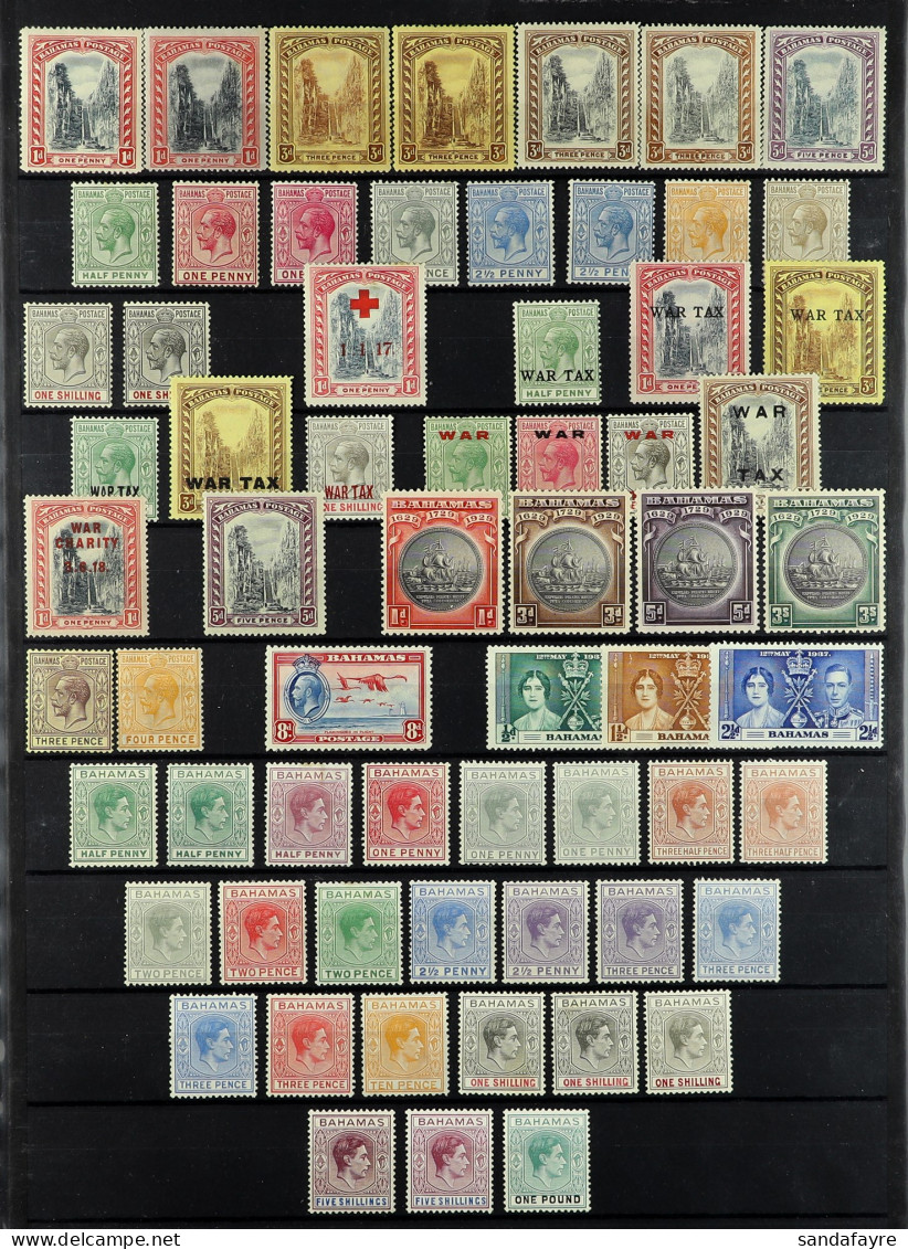 1911 - 1952 COLLECTION Of 64 Mint Stamps On A Protective Page, Includes The 1930 Tercentenary 3s Black And Green, 1938-5 - Other & Unclassified