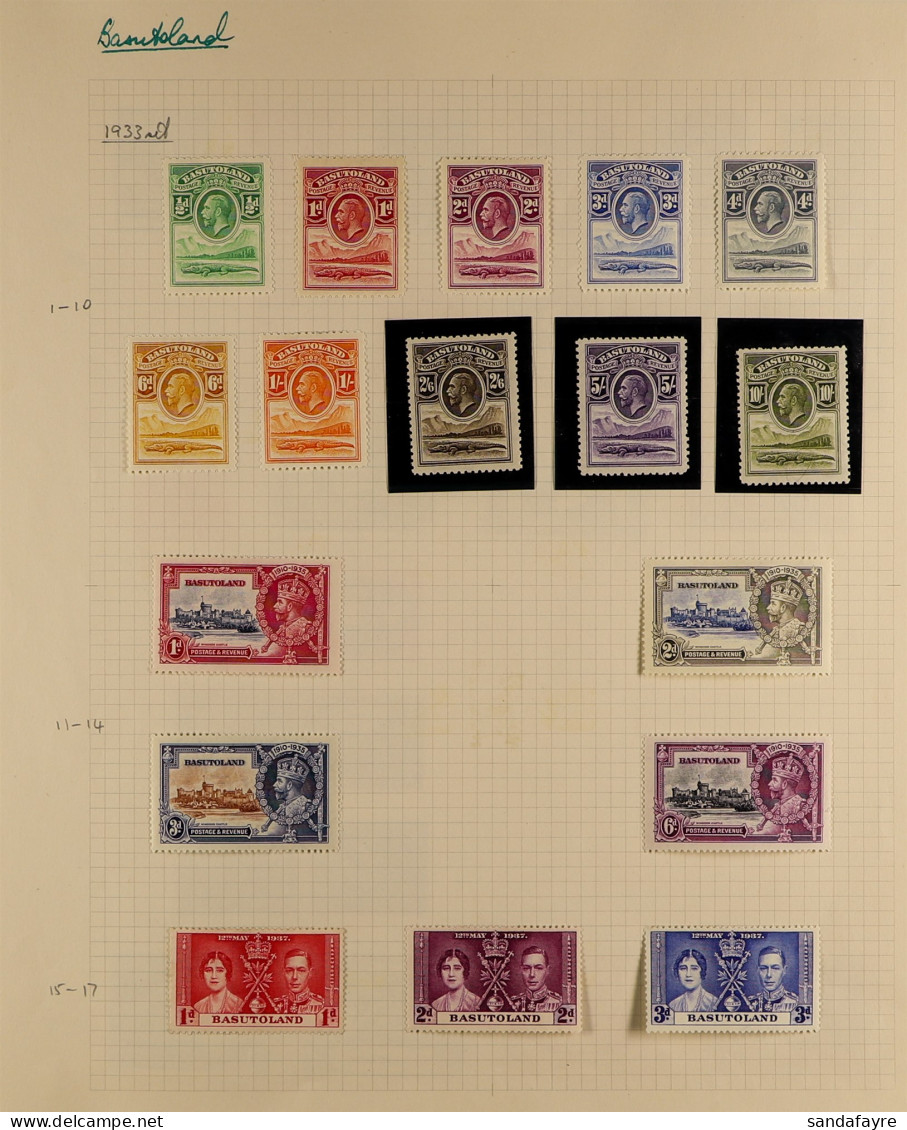 1933 - 1949 MINT COLLECTION On Pages, Note 1933 Set, 1935 Jubilee Set, 1938 Set Etc (42 Stamps) - Andere & Zonder Classificatie