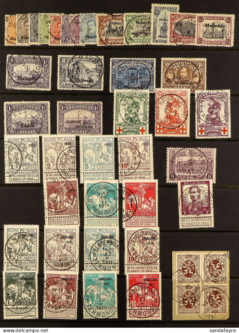 1911 - 1985 USED COLLECTION Of Around 180 Chiefly Used Stamps On Protective Pages, Note 1911 Exhibition '1911' Set (no 1 - Autres & Non Classés