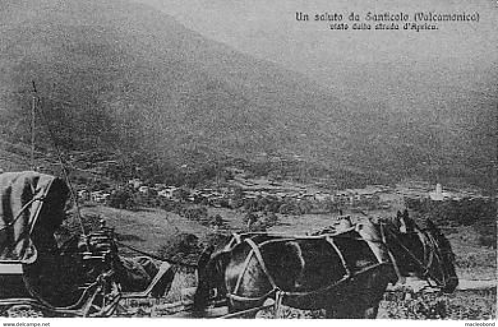 Aprica (Sondrio) - Vista Di Santicolo (Valcamonica) Dalla Strada - Sondrio