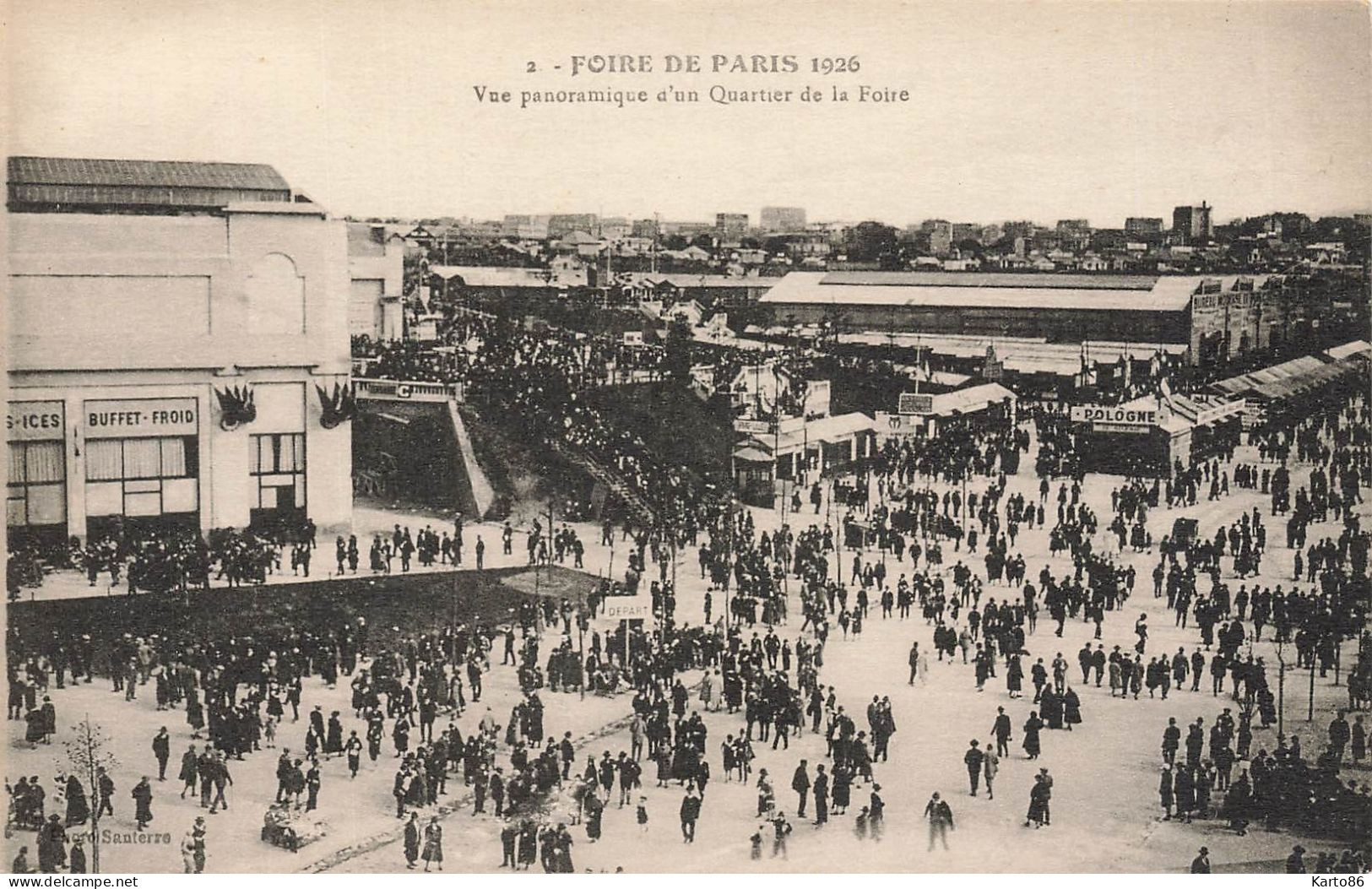 Paris * La Foire De 1926 * Vue Panoramique D'un Quartier De La Foire * Exposition évènement - Exhibitions