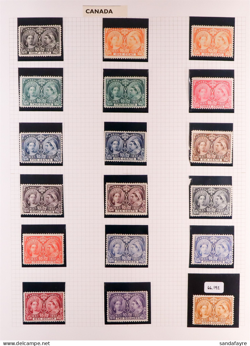 1897 - 1935 VALUABLE MINT COLLECTION Incl. 1897 Jubilee Complete Set - The $3 With BPA Certificate, $4 With A Few Black  - Andere & Zonder Classificatie