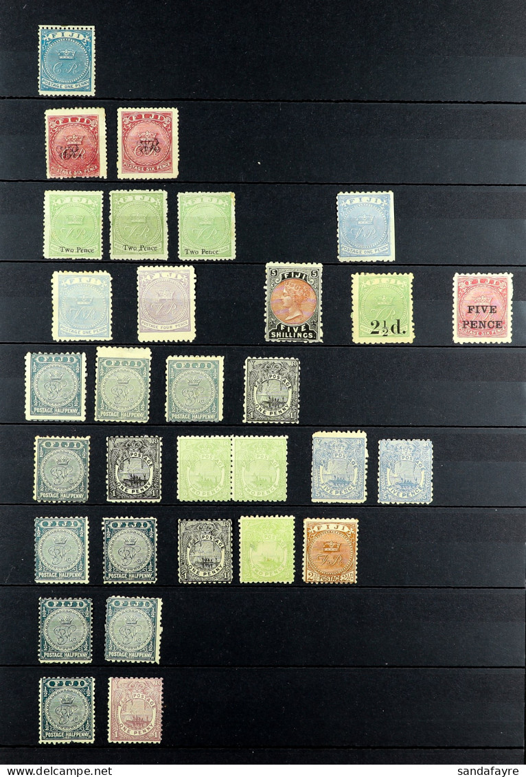 1871 - 1935 MINT COLLECTION On Protective Pages, Much Here Incl Scarcer Earlies (75+ Stamps) - Fidji (...-1970)