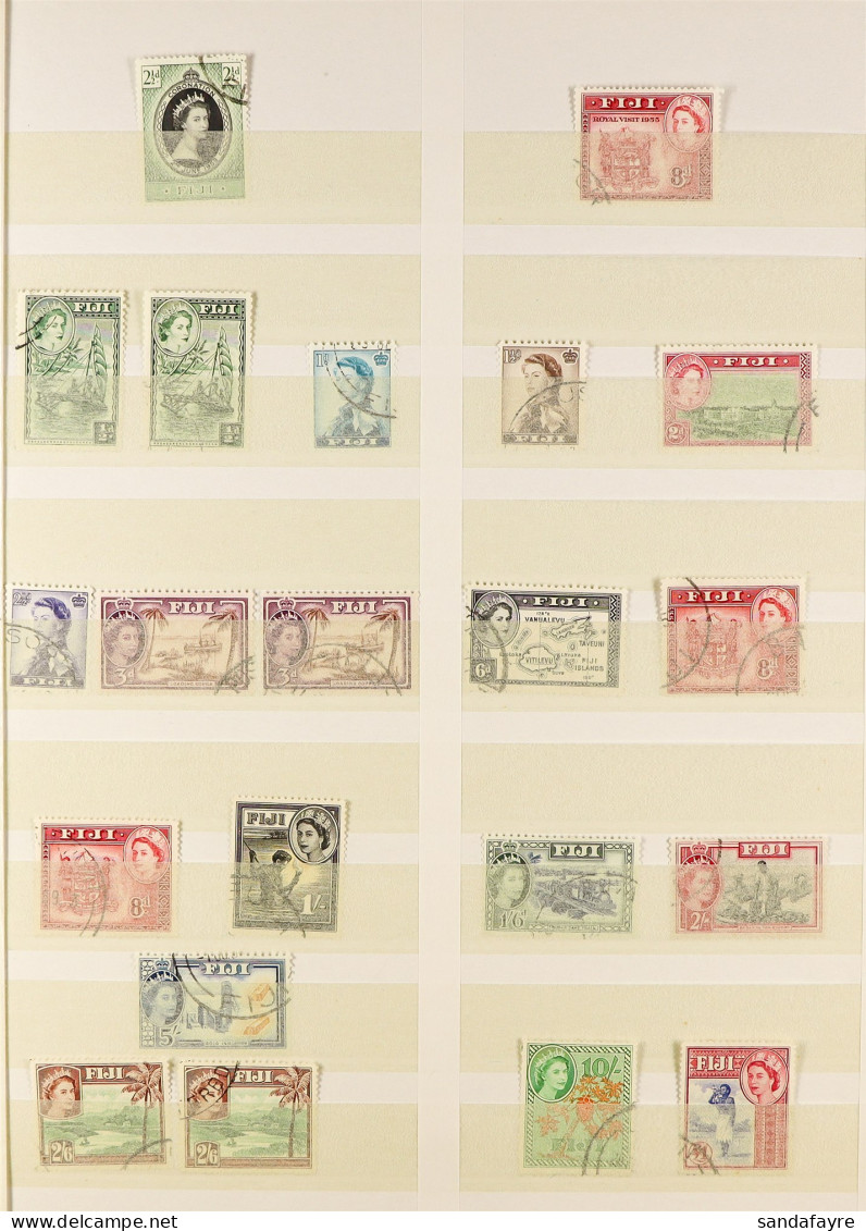 1953 - 2000 COLLECTION Of 800+ Used Stamps, Near-complete For The Period (SG 278 - 1096) With Most Additional Perfs, Sha - Fiji (...-1970)