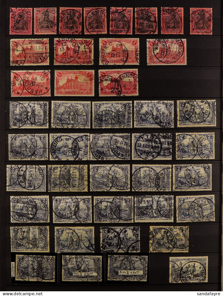 1899 - 1920 CHIEFLY USED Stamps In Stockbook With Large Ranges Of Higher Values, Note 1899-1900 'REICHPOST' All Vals To  - Autres & Non Classés