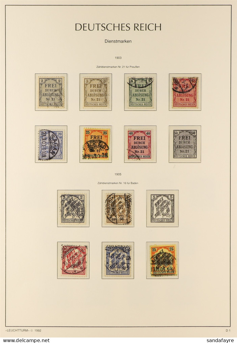 OFFICIAL STAMPS 1903 - 1944 COLLECTION Of Used Stamps, Near- Complete For The Period, S.t.c  ??1100 (approx 170 Stamps) - Autres & Non Classés