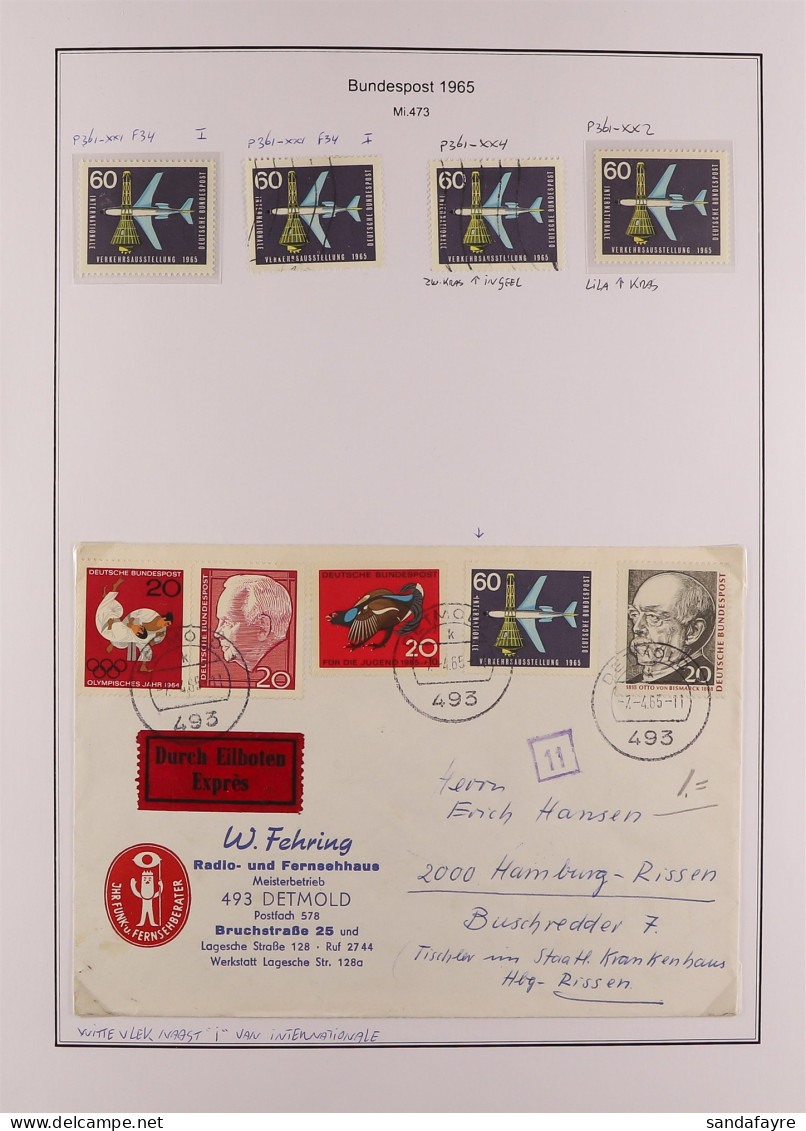 1965 - 1969 SPECIALIZED COLLECTION Of Mint / Mostly Never Hinged And Used Stamps With Identified Constant And Non-consta - Altri & Non Classificati