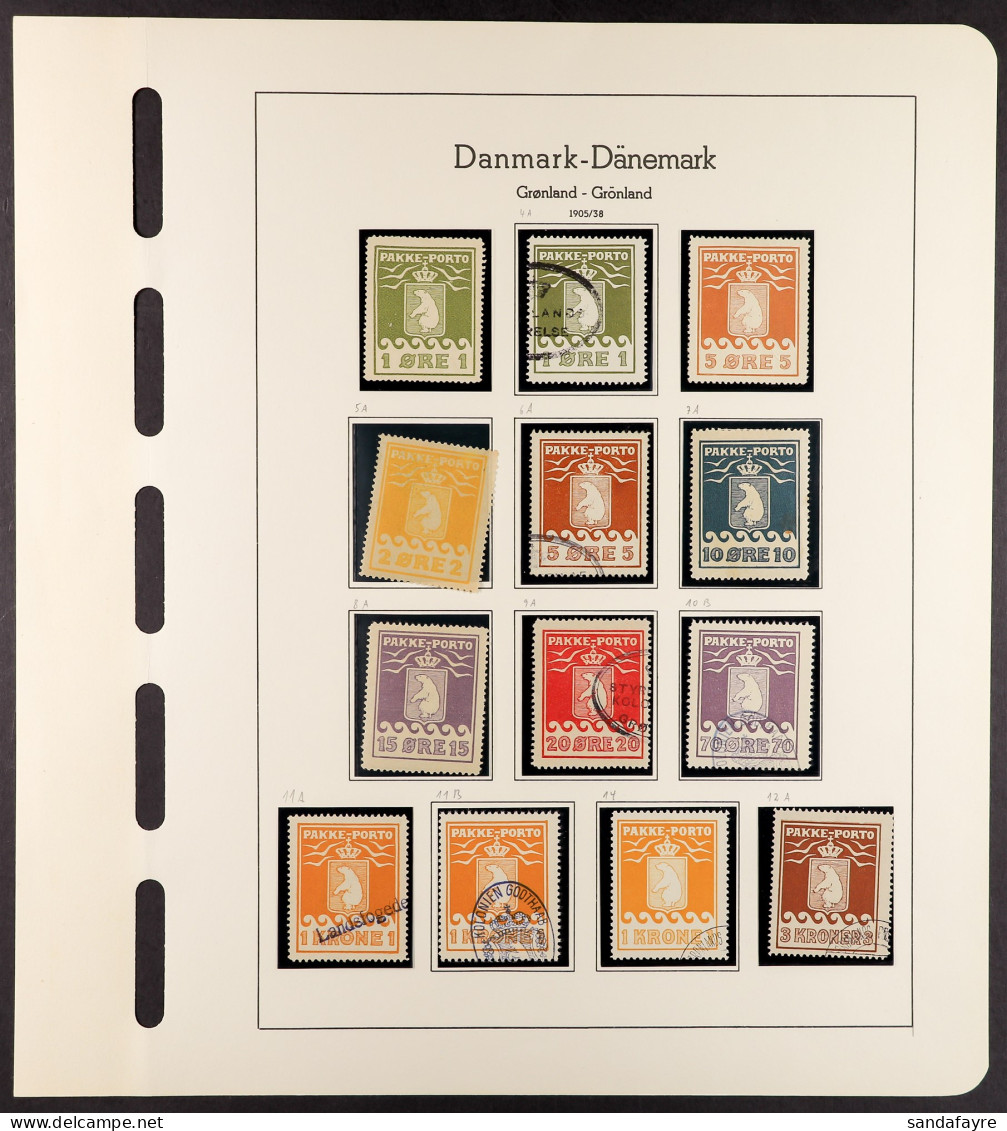 PARCEL POST 1905-1937 Collection Of 18 Stamps, Includes 1905 1 And 5?Øre (Michel 1 & 2) Unused Both Expertized (the 5?Ø  - Altri & Non Classificati