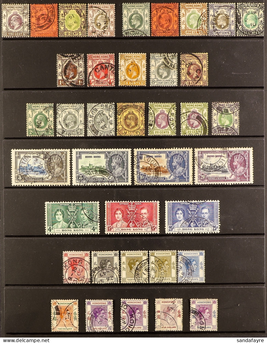 1903 - 1949 COLLECTION Of Used Stamps On Protective Pages, Includes Higher Values, Sets S.t.c. ?530 (approx 50 Stamps) - Andere & Zonder Classificatie