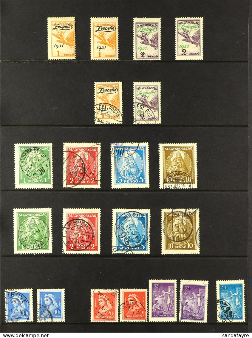 1918 - 1938 COLLECTION Of Approx 900 Mint & Used Stamps (often 1 Of Each) Plus A Few Miniature Sheets, On Protective Pag - Autres & Non Classés