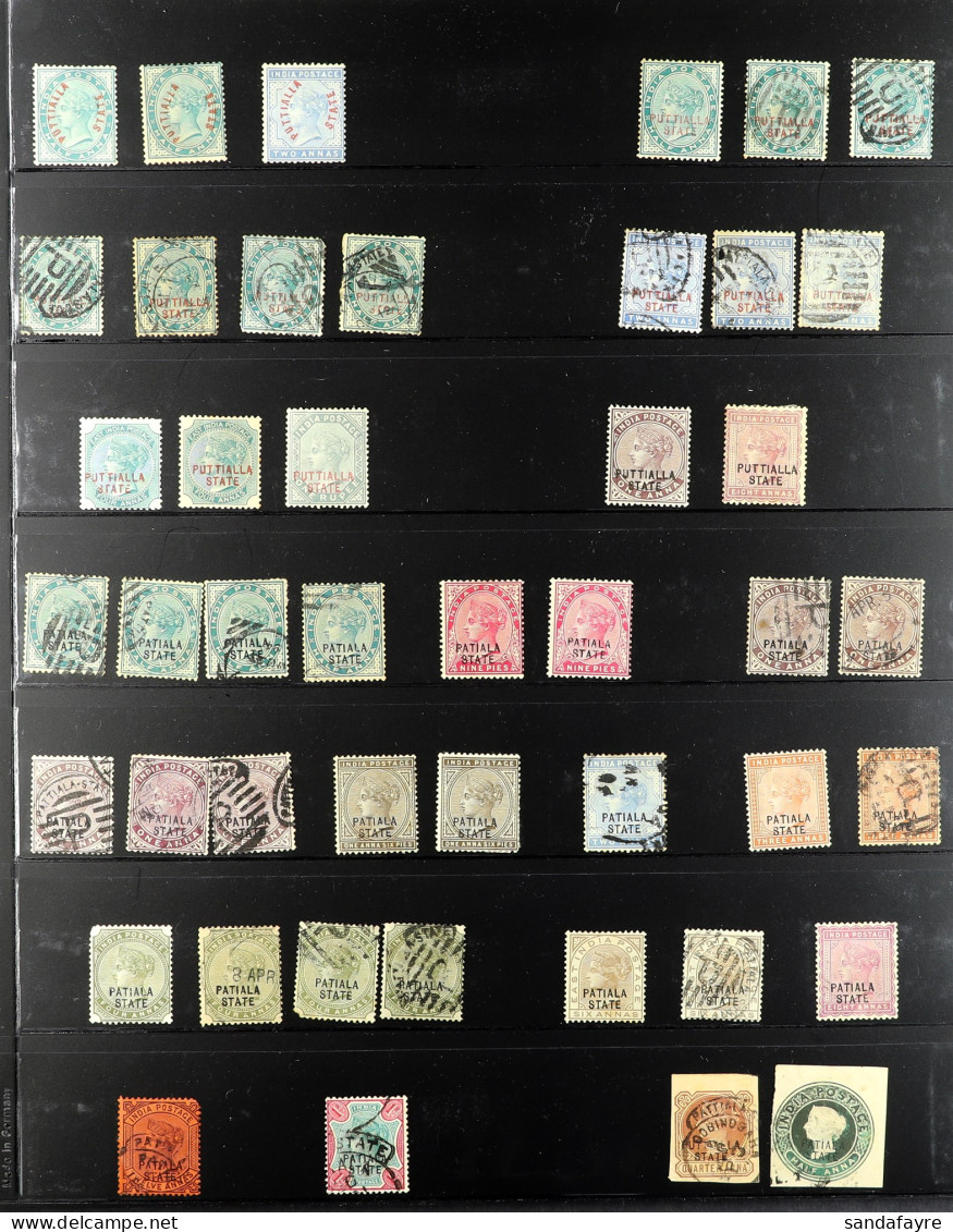 PATIALA 1884 - 1946 Mint And Used On Protective Pages (approx 750 Stamps) - Andere & Zonder Classificatie