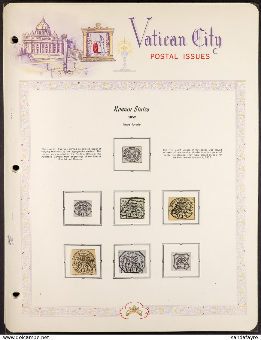 PAPAL STATE 1852 - 1867 Collection Of Around 150 Mint Stamps, Including Reprints / Forgeries. - Ohne Zuordnung