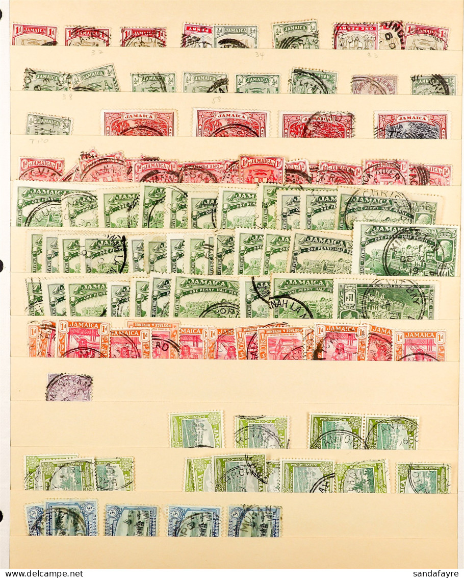 CANCELLATIONS COLLECTION. Chiefly 1900's To 1920's Stamps, Selected For Cds Postmarks Incl Railway T.P.O (approx 900 Sta - Jamaica (...-1961)