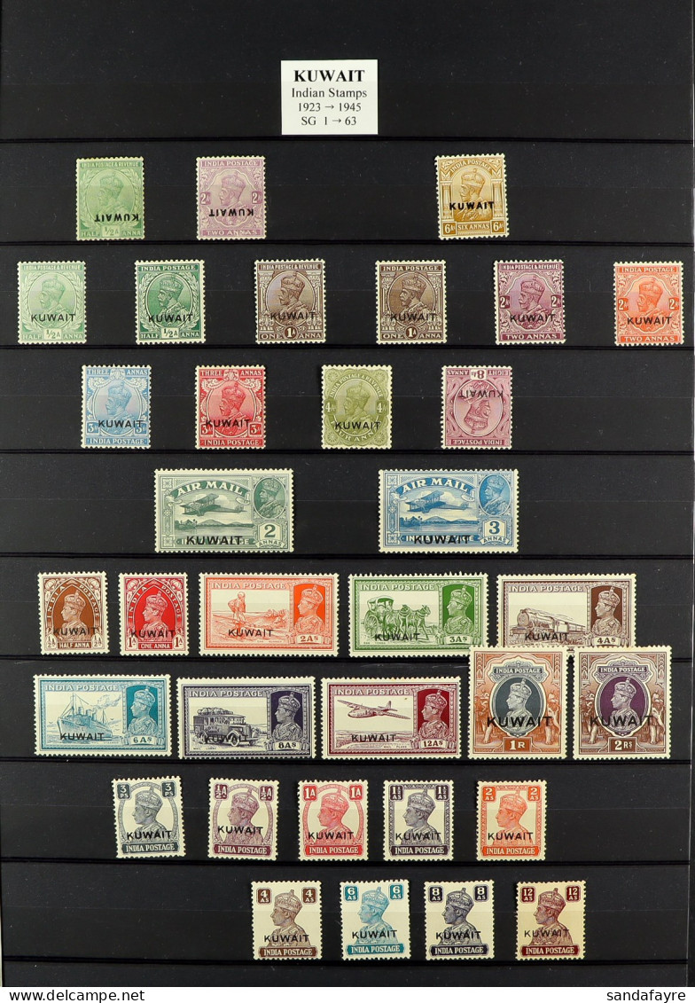 1923 - 1957 MINT COLLECTION Of Over 100 Stamps On Protective Pages, Much Here Incl 1948-1957 Complete Run (SG 64-130) - Kuwait