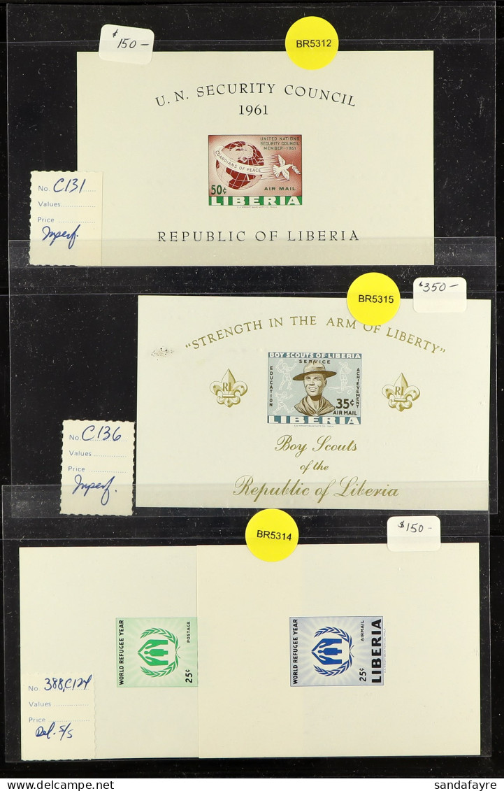 1952 - 1980 IMPERFORATE Sets And Miniature Sheets Collection, Priced To Sell $4,000+ (61 Stamps & 88 M/sheets) - Liberia