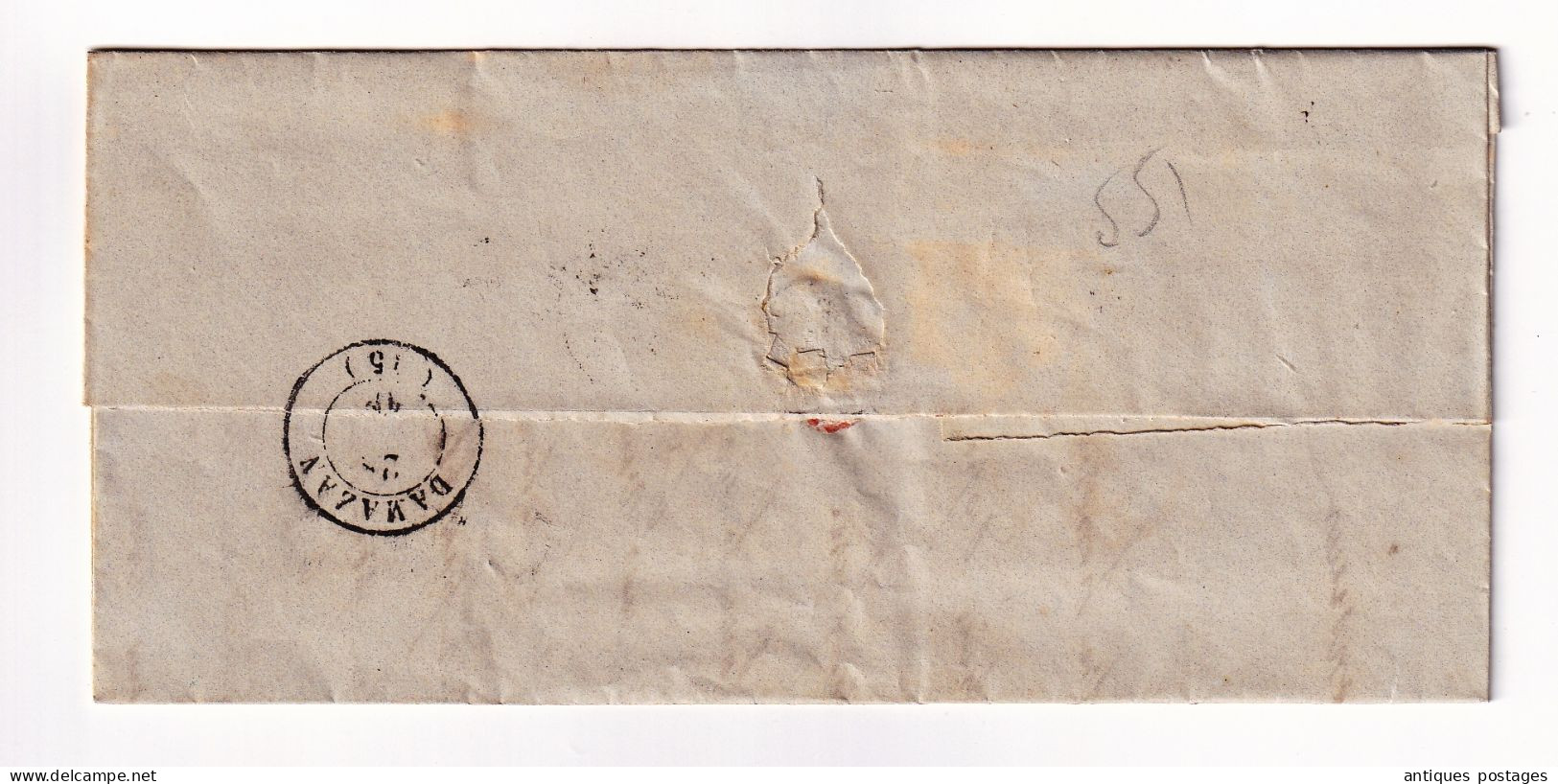 Lettre 1849  Agen Casse Lot Et Garonne Pour Port De Pascau Saint-Léger Cachet Damazan Pébéreau - 1801-1848: Précurseurs XIX