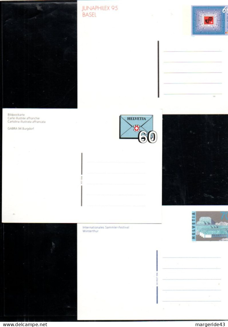 SUISSE  LOT DE 81 ENTIERS NEUF - Lots & Kiloware (mixtures) - Max. 999 Stamps