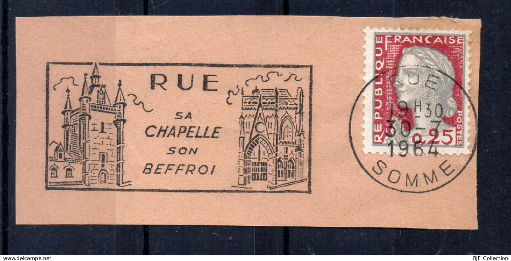 Flamme Illustrée : (80) RUE – 30/07/1964 (Flamme Sur Fragment) - Mechanical Postmarks (Advertisement)