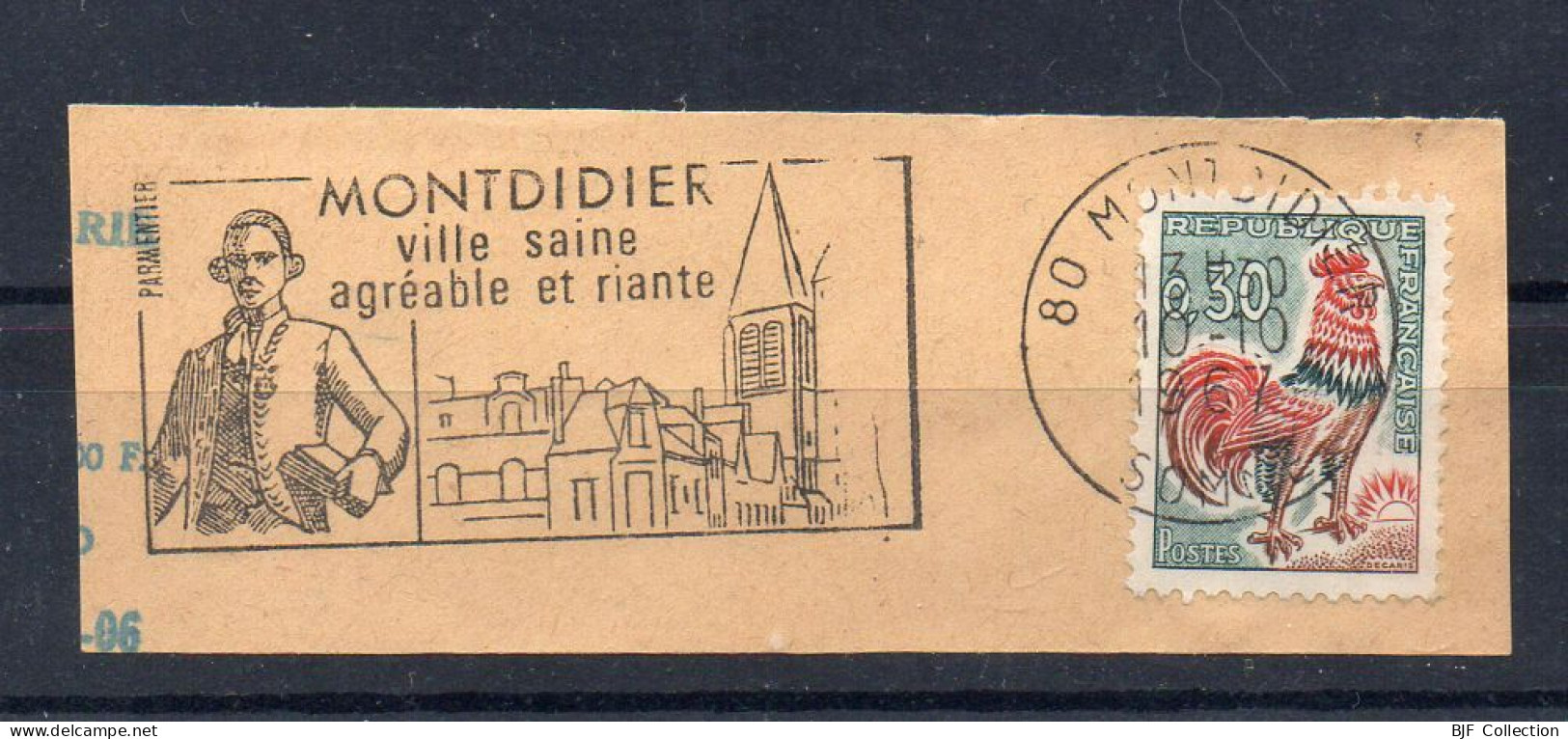 Flamme Illustrée : (80) MONTDIDIER – 10/10/1967 (Flamme Sur Fragment) - Oblitérations Mécaniques (flammes)