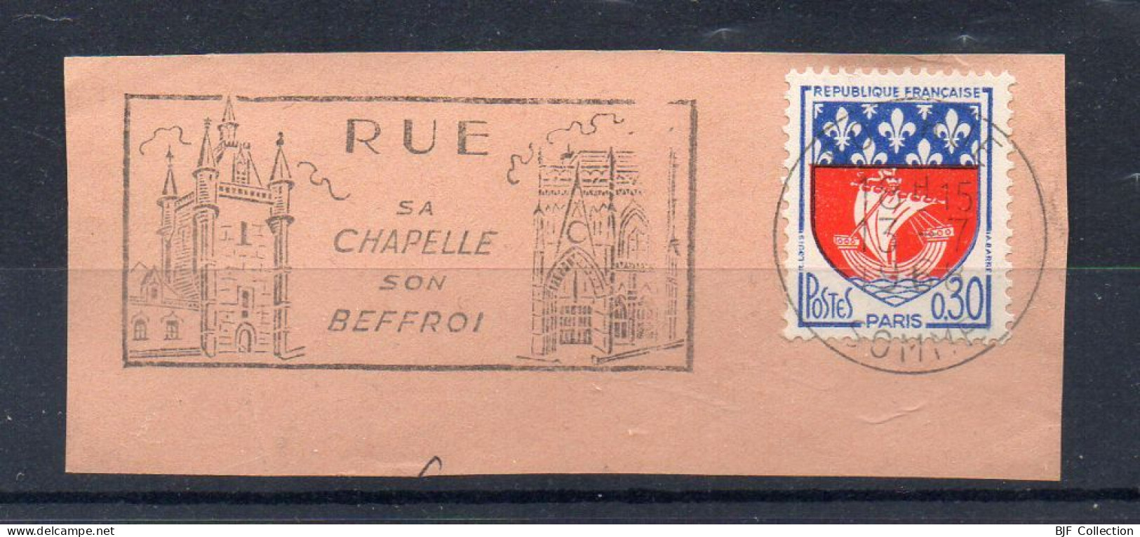 Flamme Illustrée : (80) RUE – 13/07/1968 (Flamme Sur Fragment) - Maschinenstempel (Werbestempel)