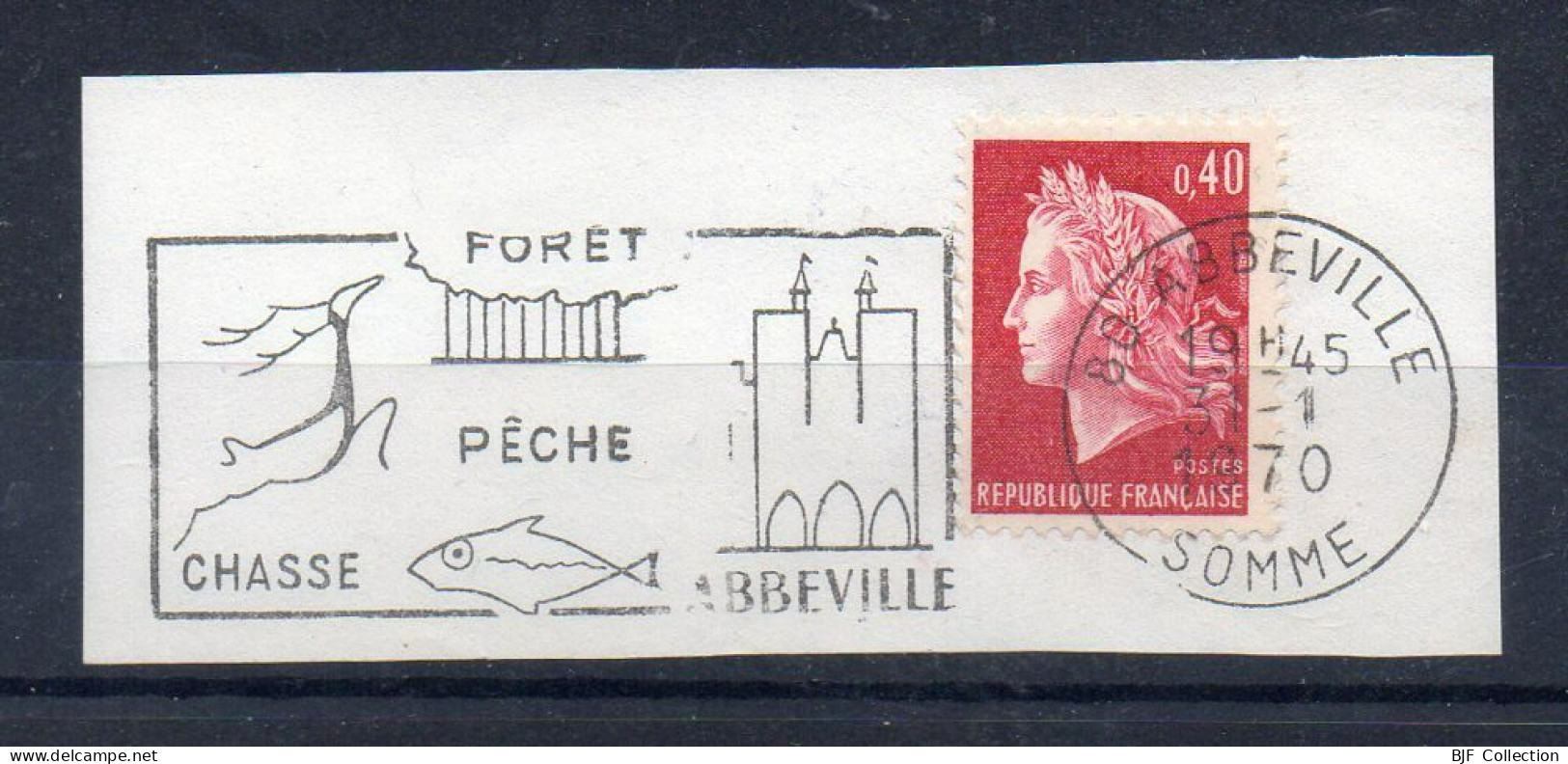 Flamme Illustrée : (80) ABBEVILLE – 31/01/1970 (Flamme Sur Fragment) - Maschinenstempel (Werbestempel)