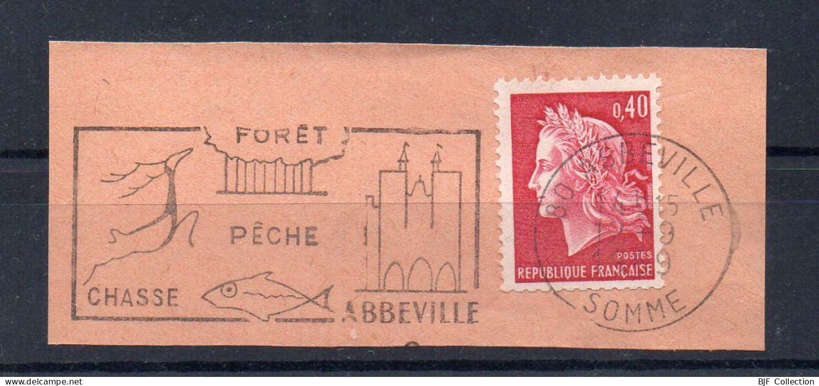 Flamme Illustrée : (80) ABBEVILLE – 18/09/1969 (Flamme Sur Fragment) - Maschinenstempel (Werbestempel)