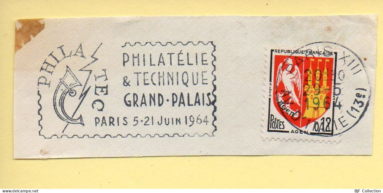 Flamme Illustrée : (75) PARIS XIII AV D'ITALIE (13è) – 29/05/1964 (Flamme Sur Fragment) - Mechanical Postmarks (Advertisement)