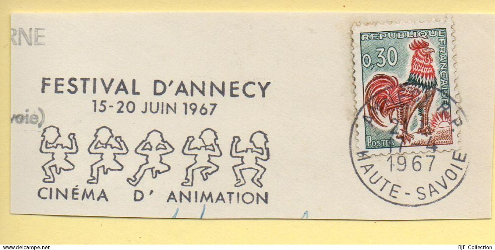 Flamme Illustrée : (74) ANNECY R.P. – 17/04/1967 (Flamme Sur Fragment) - Mechanical Postmarks (Advertisement)
