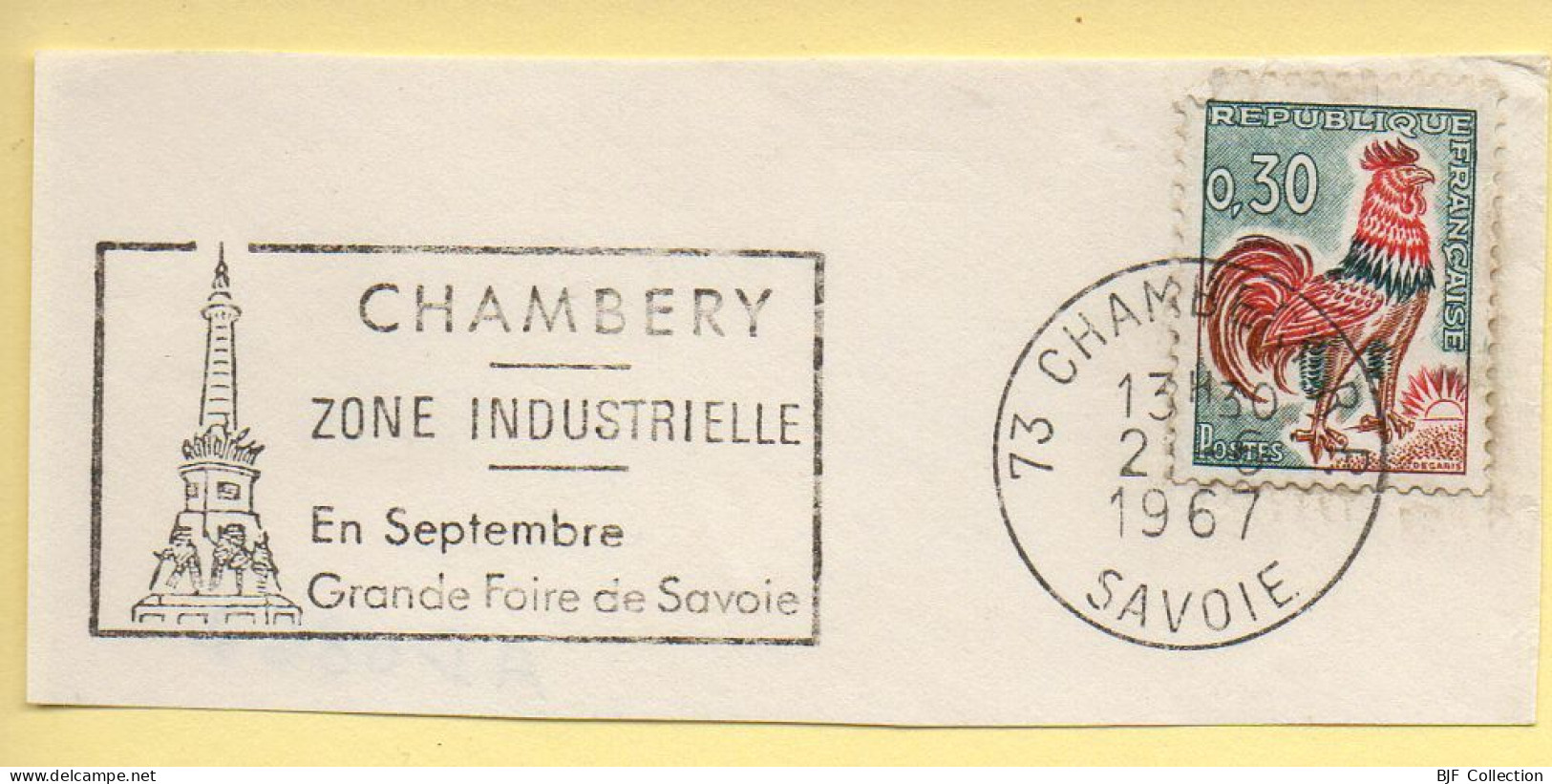 Flamme Illustrée : (73) CHAMBERY R.P. – 2/06/1967 (Flamme Sur Fragment) - Mechanical Postmarks (Advertisement)