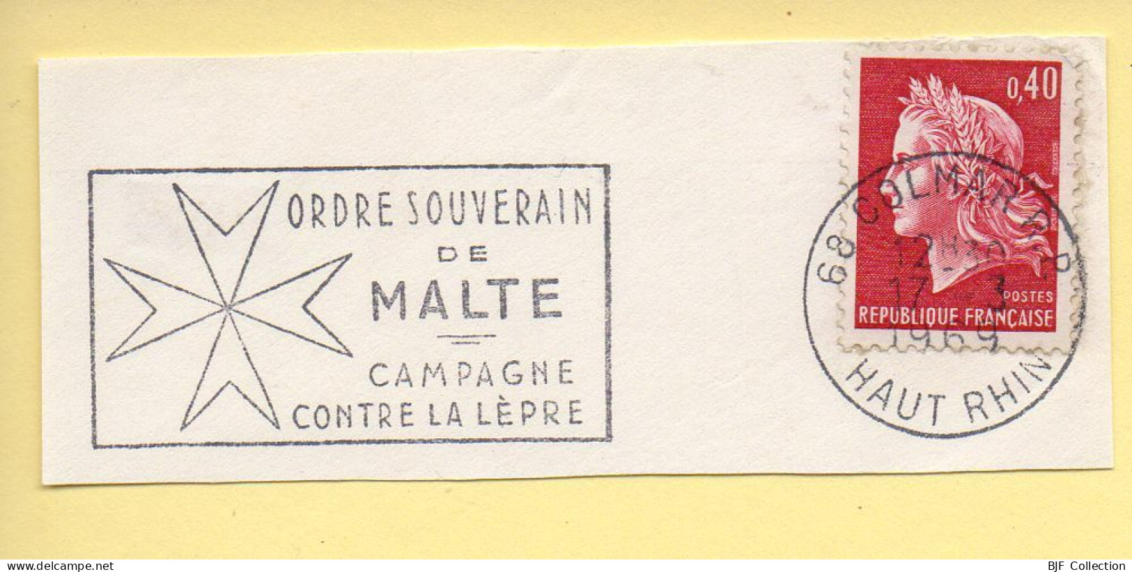 Flamme Illustrée : (68) COLMAR – 17/03/1969 (Flamme Sur Fragment) - Mechanical Postmarks (Advertisement)