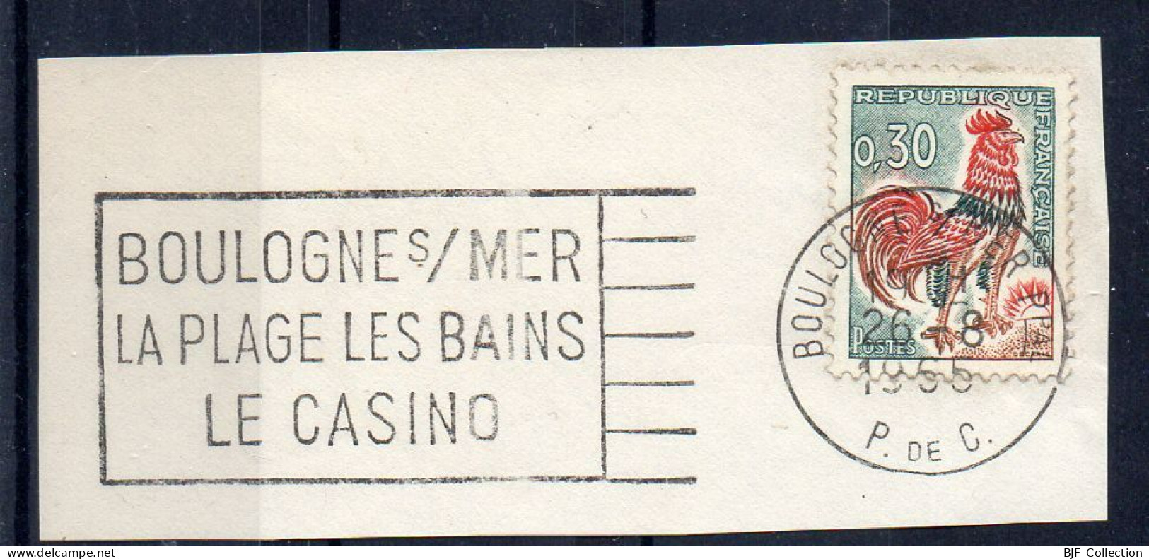 Flamme Illustrée : (62) BOULOGNE-SUR-MER Ppal. – 26/08/1965 (Flamme Sur Fragment) - Mechanical Postmarks (Advertisement)