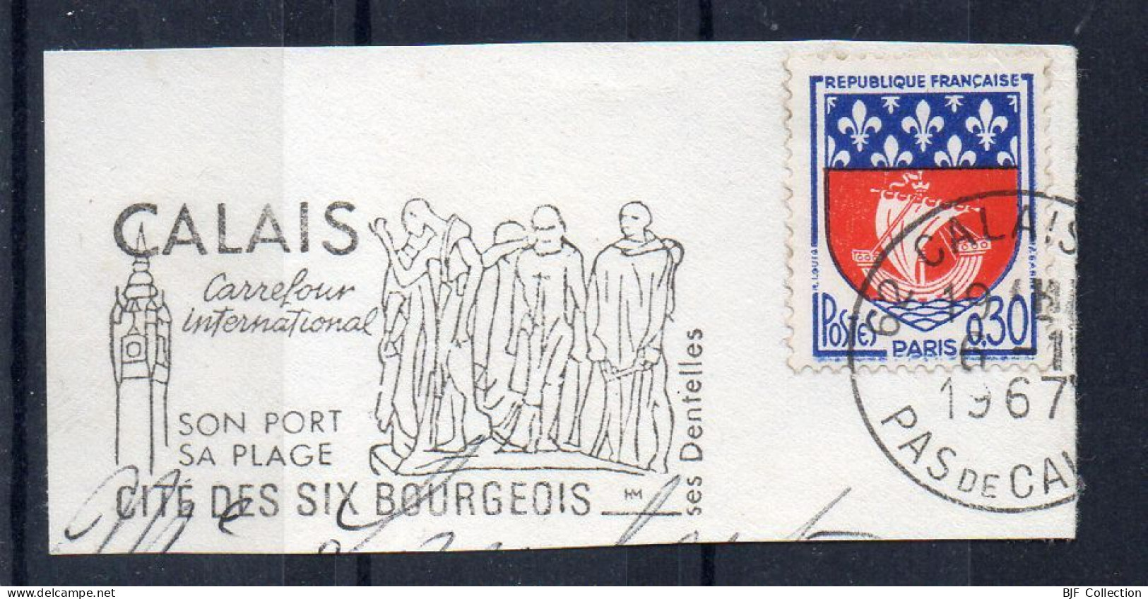 Flamme Illustrée : (62) CALAIS – 1967 (Flamme Sur Fragment) - Mechanical Postmarks (Advertisement)