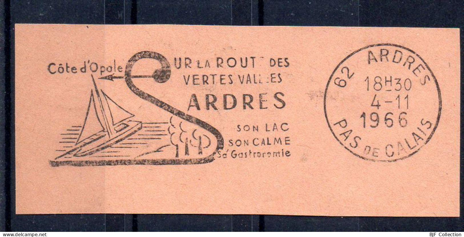 Flamme Illustrée : (62) ARDRES – 4/11/1966 (Flamme Sur Fragment) - Mechanical Postmarks (Advertisement)