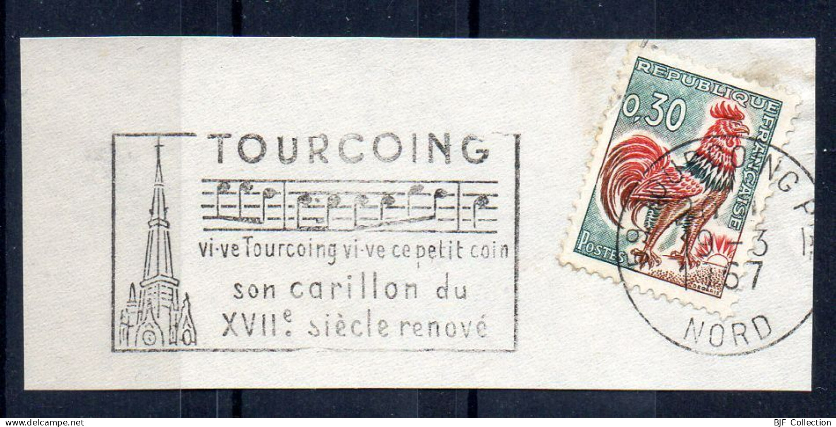 Flamme Illustrée : (59) TOURCOING Ppal. – 19/03/1967 (Flamme Sur Fragment) - Mechanical Postmarks (Advertisement)