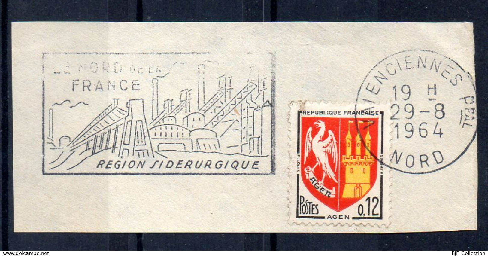 Flamme Illustrée : (59) VALENCIENNES Ppal. – 29/08/1964 (Flamme Sur Fragment) - Mechanical Postmarks (Advertisement)