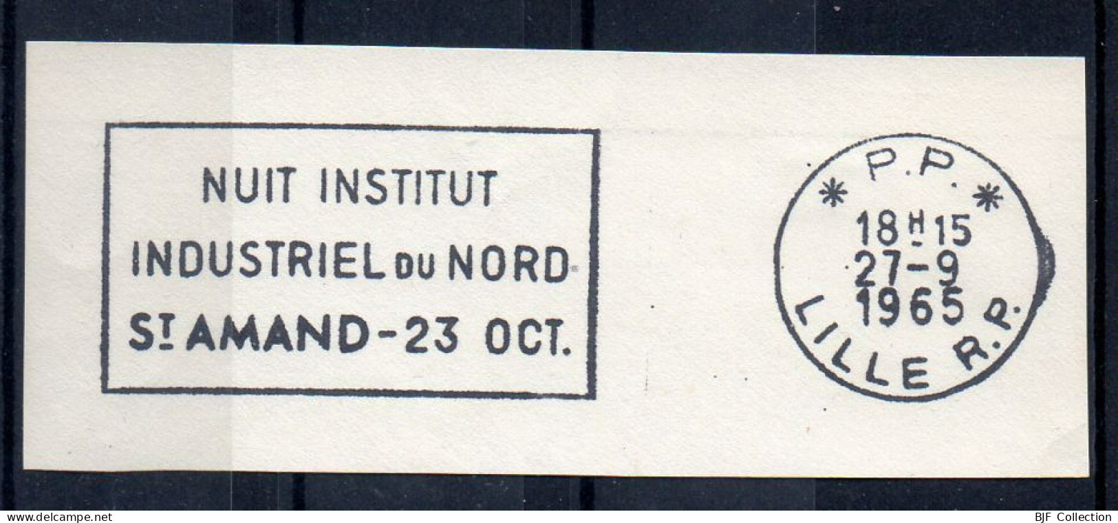 Flamme Illustrée : (59) LILLE R.P. - P.P. (Port Payé) – 27/09/1965 (Flamme Sur Fragment) - Maschinenstempel (Werbestempel)