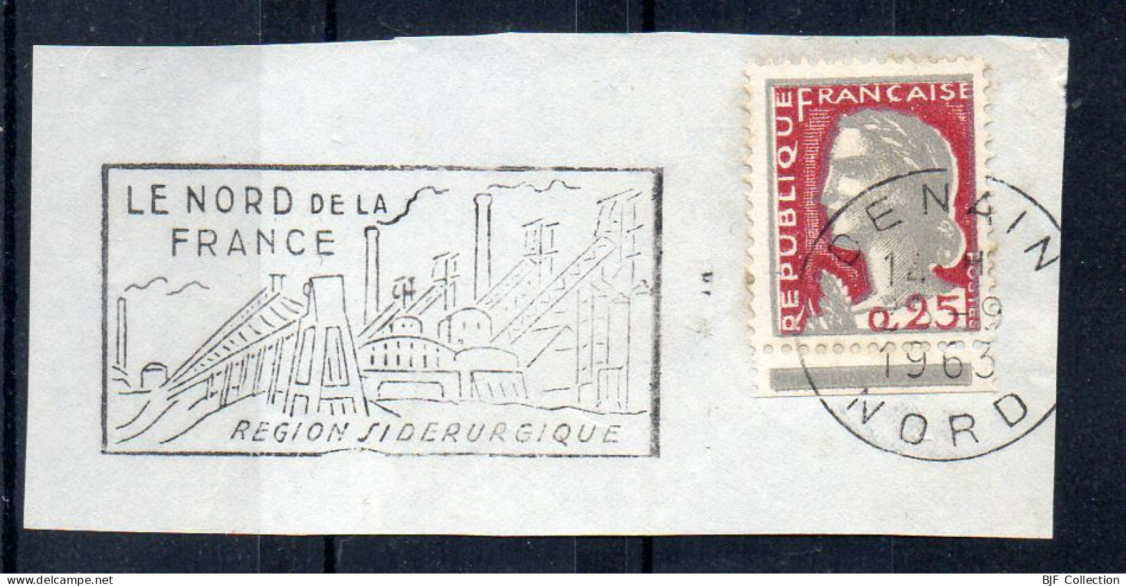 Flamme Illustrée : (59) DENAIN – 23/09/1963 (Flamme Sur Fragment) - Mechanical Postmarks (Advertisement)