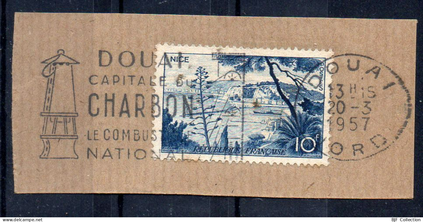 Flamme Illustrée : (59) DOUAI – 20/03/1957 (Flamme Sur Fragment) - Maschinenstempel (Werbestempel)