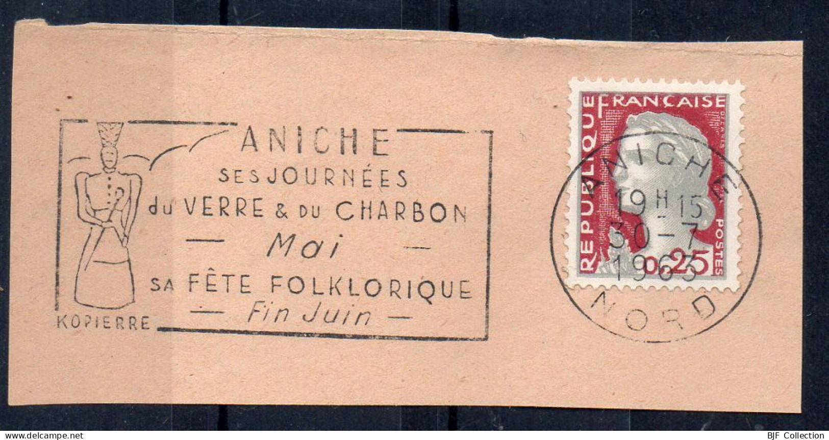 Flamme Illustrée : (59) ANICHE – 30/07/1963 (Flamme Sur Fragment) - Mechanical Postmarks (Advertisement)