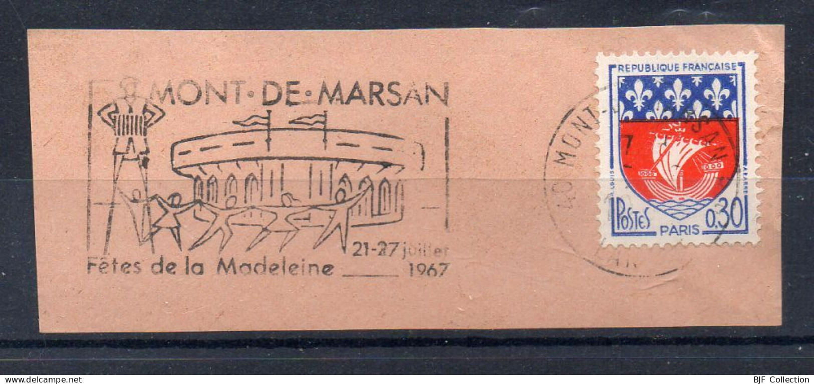 Flamme Illustrée : (40) MONT-DE-MARSAN R.P. – ?/??/19 ?? (Flamme Sur Fragment) - Mechanical Postmarks (Advertisement)